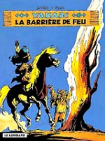 Par une nuit sans lune, tous les chevaux de la tribu de Yakari ont été volés. Tous, à l?exception de l?indomptable Petit Tonnerre. Grâce à son poney, le courageux petit Sioux trouvera le camp des voleurs. Mais comment affronter des ennemis en si grand nombre ? Yakari usera de ruses, recourra aux services du polatouche (un charmant écureuil volant), avant de découvrir les vertus du fameux «baumes des Sénécas», qui guérit les plaies... (http://www.coinbd.com) Derib - La barrière de feu. Yakari. 19