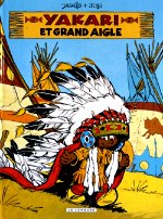 Yakari, un enfant sioux, a vu en rêve Grand Aigle. Il pourra le voir en vrai quand il aura réussi à lui ressembler. Yakari essaie en vain de voler, puis sauve son amie Arc-en-Ciel attaquée par une mère puma et délivre le poney Petit Tonnerre d'un éboulis. Grand Aigle lui offre alors sa plus belle plume et lui révèle qu'il est son totem. Yakari découvre qu'il peut parler avec tous les animaux ! Derib - Yakari et grand aigle. Yakari. 1